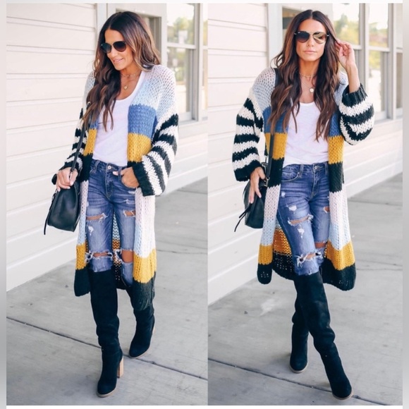 Vicidolls Bleecker Street Striped Knit Cardigan - Picture 2 of 8